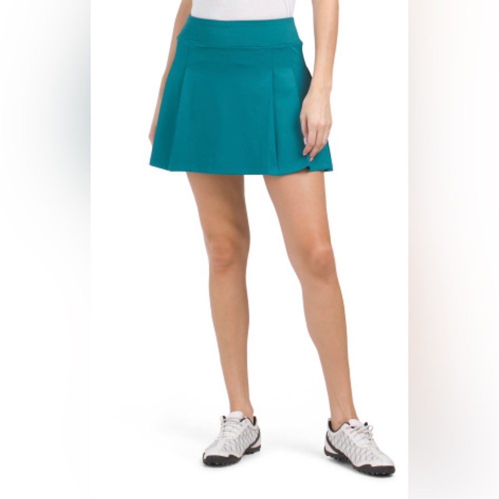 TOMMY BAHAMA Like New Upf 50 Golf/Tennis Spruce Pleated Skort. Size Large.